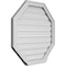 Ekena Millwork Octagonal Surface Mount PVC Gable Vent: Functional, w/ 2"W x 2"P Brickmould Sill Frame, 28"W x 28"H GVPOC28X2803SF - alternate 5